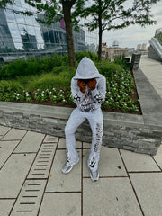 Yts grey Flared sweat suit